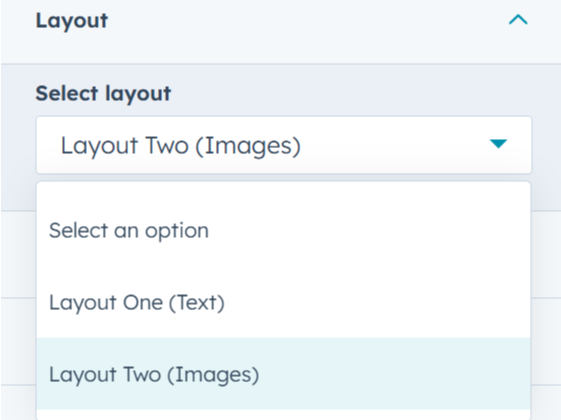 Multiple Layout Options